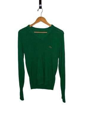 Vintage IZOD Lacoste V-Neck Sweater Green